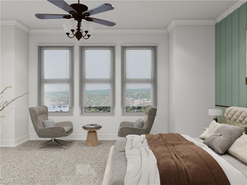 Furnished interior view inside a new home in , Cumming (Image 22).