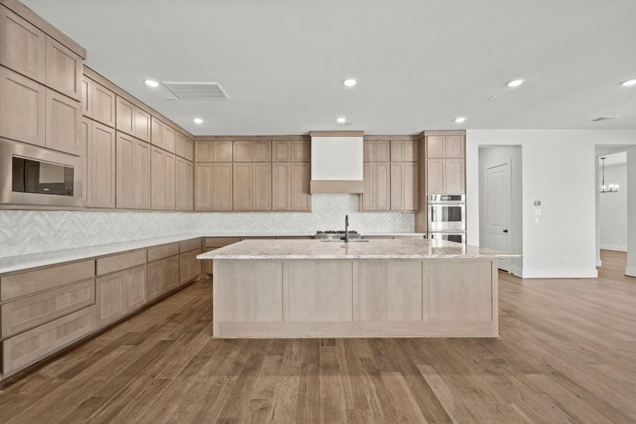 Furnished interior view inside a new home in Bridgeland, Cypress (Image 9). Furnished interior view inside a new home in Bridgeland, Cypress (Image 9).