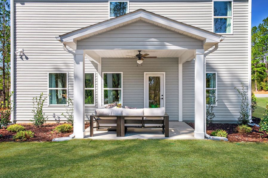Exterior details and patio area of a home in Arbor Glen, Sanford (Image 20). Exterior details and patio area of a home in Arbor Glen, Sanford (Image 20).