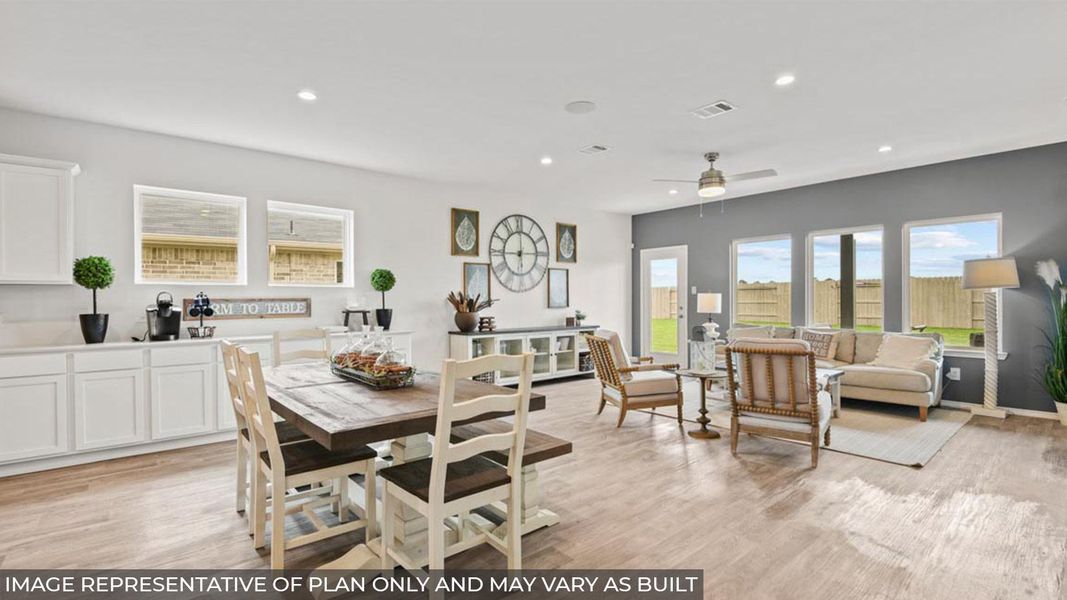 Furnished interior view inside a new home in River Ranch Meadows, Dayton (Image 8).