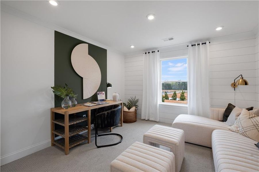 Furnished interior view inside a new home in Briar Creek, Atlanta (Image 21).