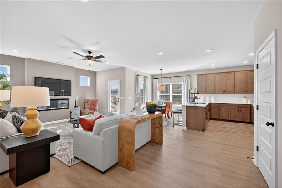 Furnished interior view inside a new home in The Andros, Dalton (Image 39).