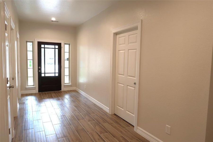 Spacious entry way and foyer.