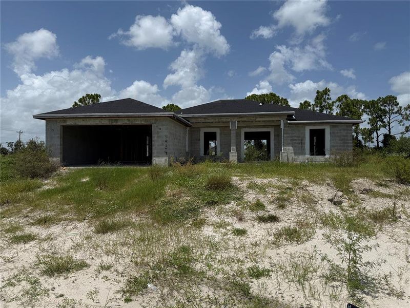 In-progress construction of a new home in , Cape Coral, FL (Image 9).