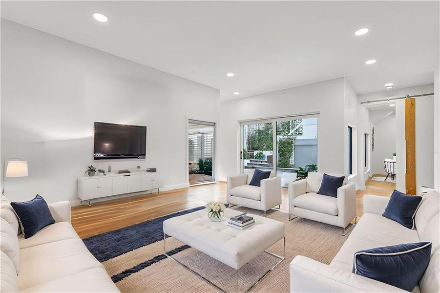 Furnished interior view inside a new home in , Atlanta (Image 8).