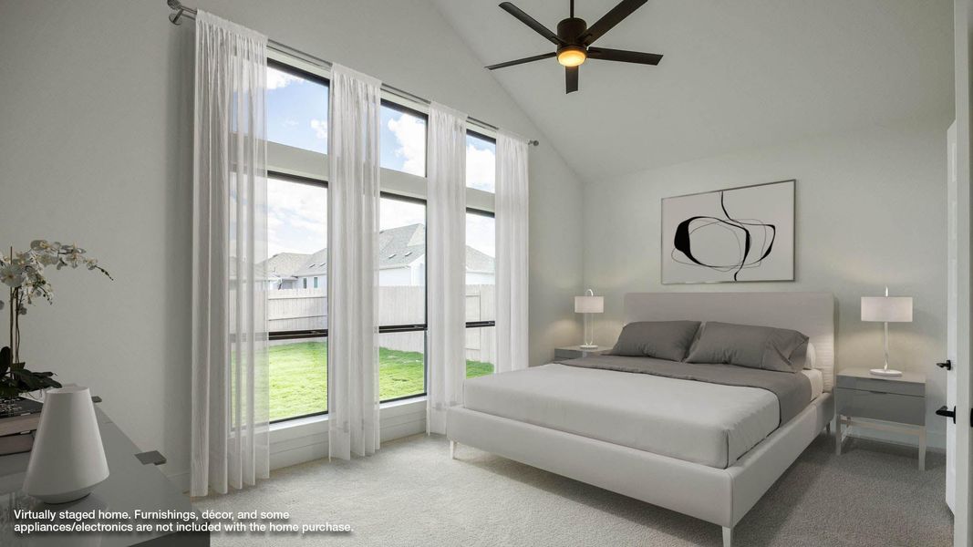 Furnished interior view inside a new home in Easton Park 60', Austin (Image 4). Furnished interior view inside a new home in Easton Park 60', Austin (Image 4).