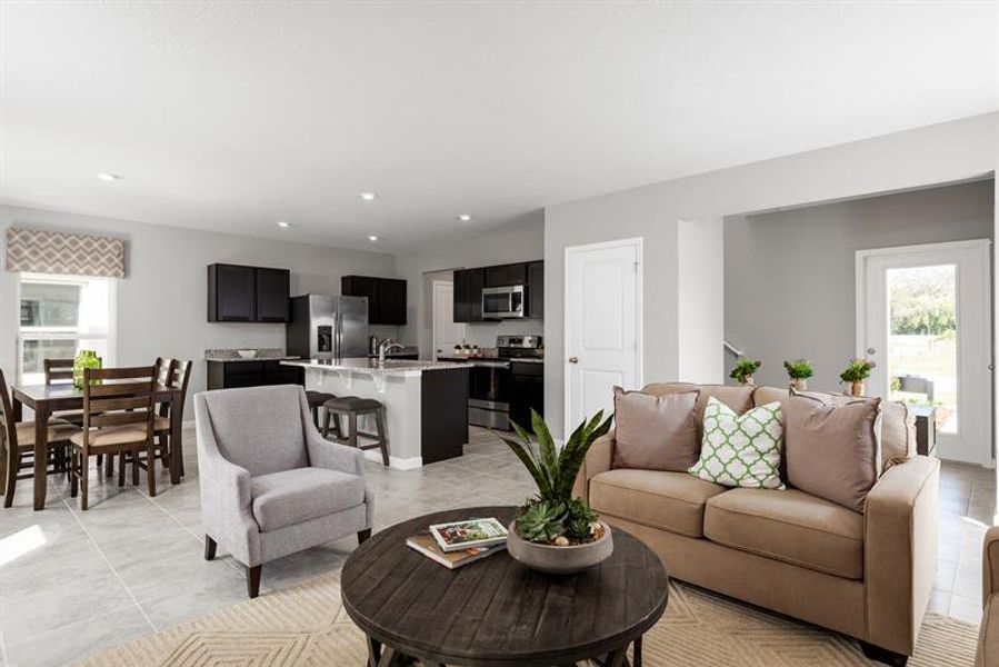 Representative furnished interior of a home built from the Sweet Bay by Ryan Homes in Touchstone, Lakeland (Image 7).