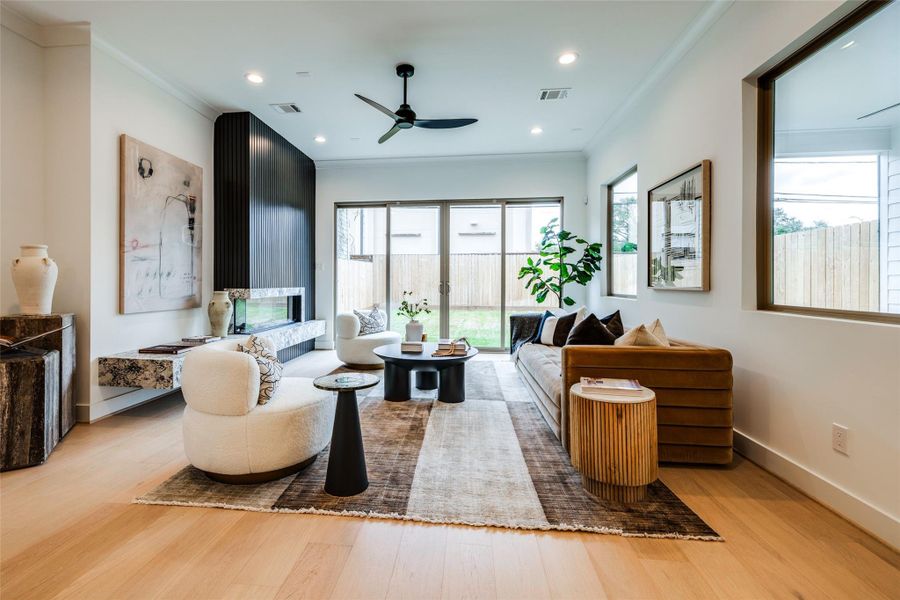 Furnished interior view inside a new home in , Houston (Image 28).
