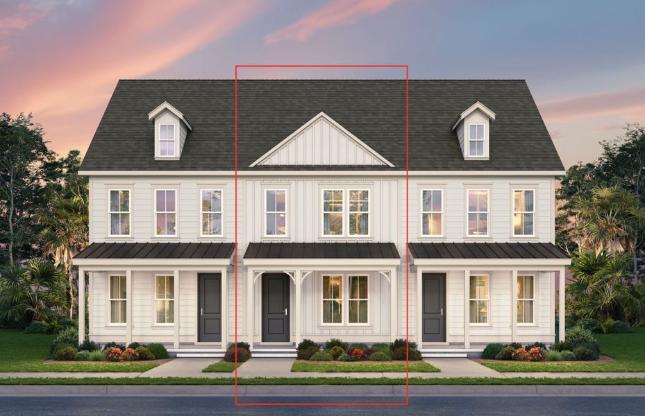 Representative exterior photo of a completed home built from the Lily by Pulte Homes in Long Savanna, Charleston, SC (Image 12).