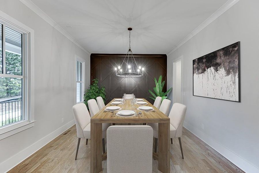 Furnished interior view inside a new home in , Cumming (Image 23).