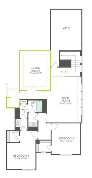 2D floor plan layout of this home in Sienna 60’, Missouri City, TX (Image 2). 2D floor plan layout of this home in Sienna 60’, Missouri City, TX (Image 2).