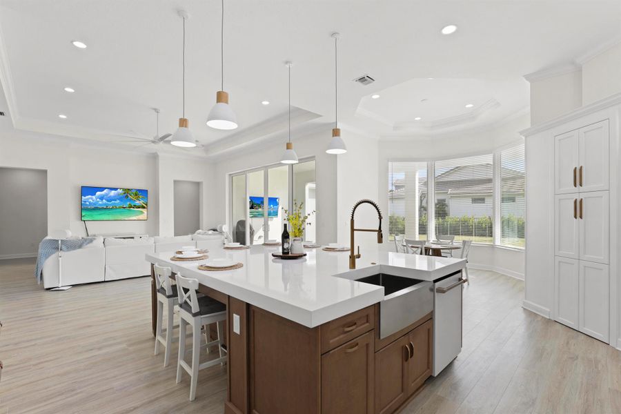 Furnished interior view inside a new home in , Westlake (Image 52).