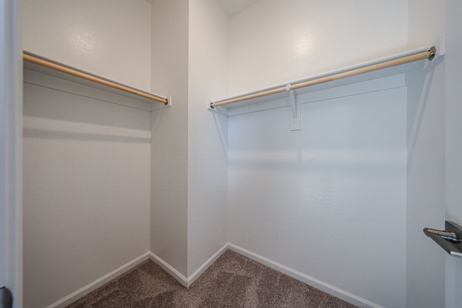 A white door with a metal frame.