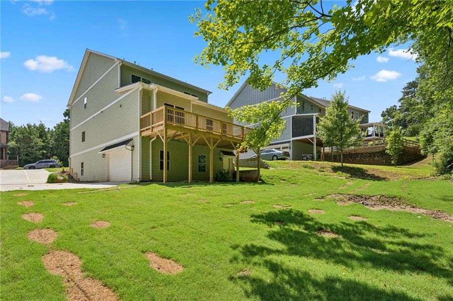Front exterior of a new home in , Atlanta, GA, highlighting curb appeal (Image 16).