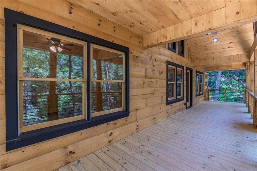 Exterior details and patio area of a home in , Blue Ridge (Image 15). Exterior details and patio area of a home in , Blue Ridge (Image 15).