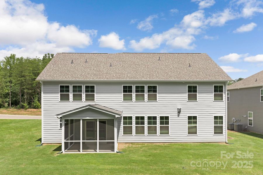 Front exterior of a new home in Sylvan Creek, Denver, NC, highlighting curb appeal (Image 23).