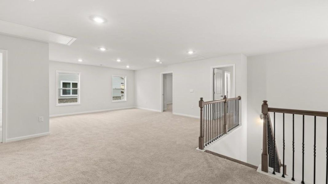 Spacious, unfurnished interior of a new home in Hamptons at Riverwood East, Dallas (Image 15).