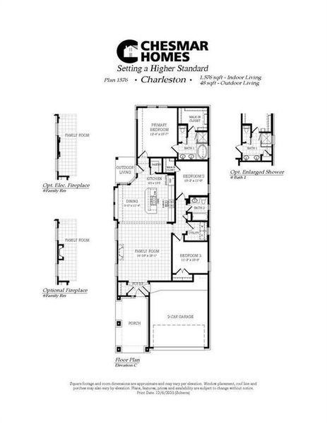 2D floor plan layout of this home in Solterra Texas, Mesquite, TX (Image 4).
