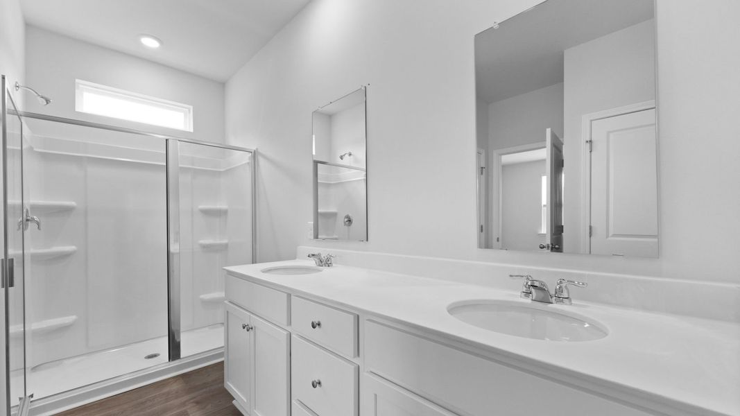 Representative furnished interior of a home built from the ARCHER-EXP by D.R. Horton in Lakeview at Kitfield, Moncks Corner (Image 11).