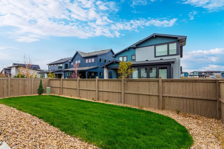 Exterior details and patio area of a home in West Grange, Longmont (Image 30).