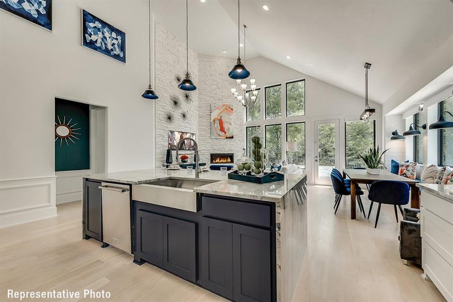 Furnished interior view inside a new home in Justin Crossing, Justin (Image 9).