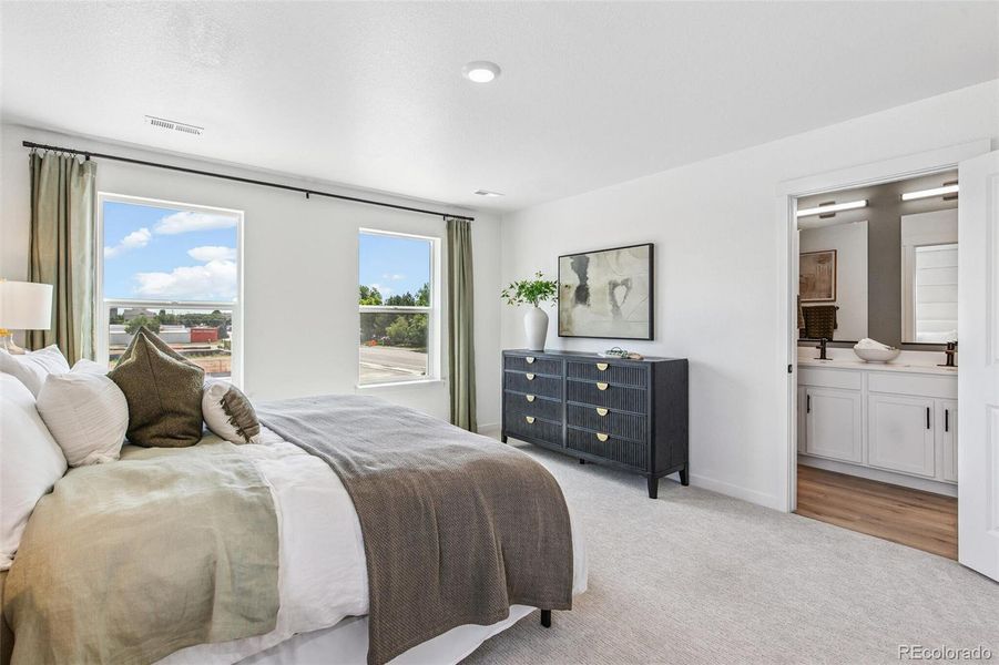 Furnished interior view inside a new home in Settlers Crossing, Commerce City (Image 13).