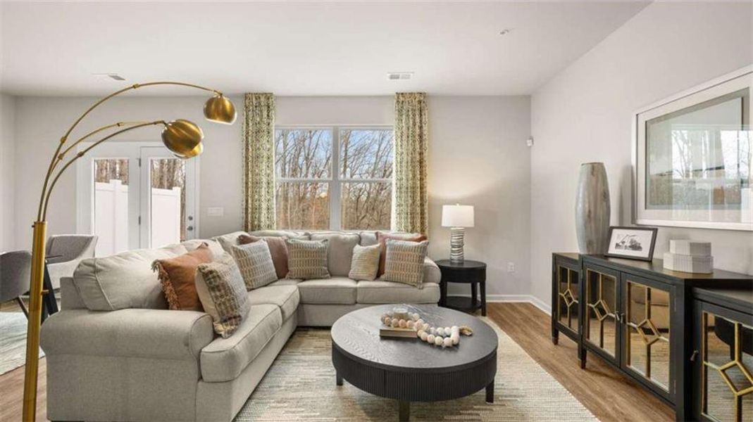 Furnished interior view inside a new home in Echo Glen, Stockbridge (Image 16). Furnished interior view inside a new home in Echo Glen, Stockbridge (Image 16).