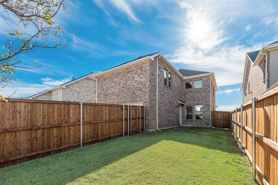 Exterior details and patio area of a home in Arbors at Legacy Hills, Celina (Image 4).