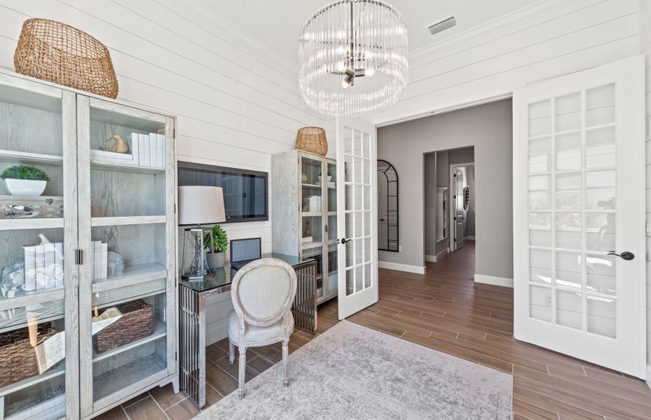 Representative furnished interior of a home built from the Prestige by DiVosta in Emerson Oaks, Vero Beach (Image 43).