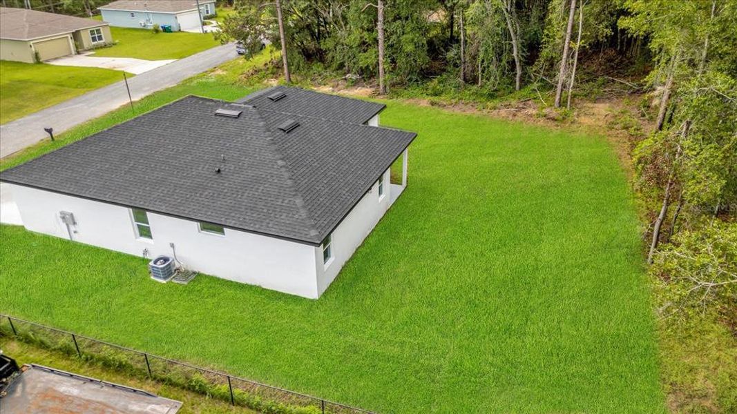 Lawn digitally enhanced to show expected appearance once matured. Lawn digitally enhanced to show expected appearance once matured.