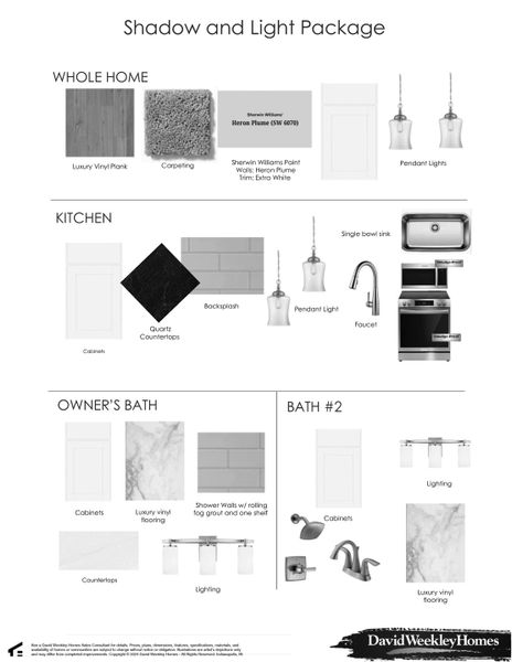 Sample of building materials used in homes in Central Living at Craig, Charlotte (Image 8).
