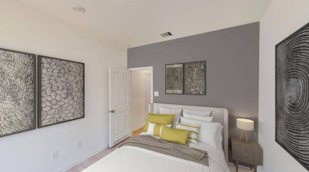 Furnished interior view inside a new home in Samara, League City (Image 12).