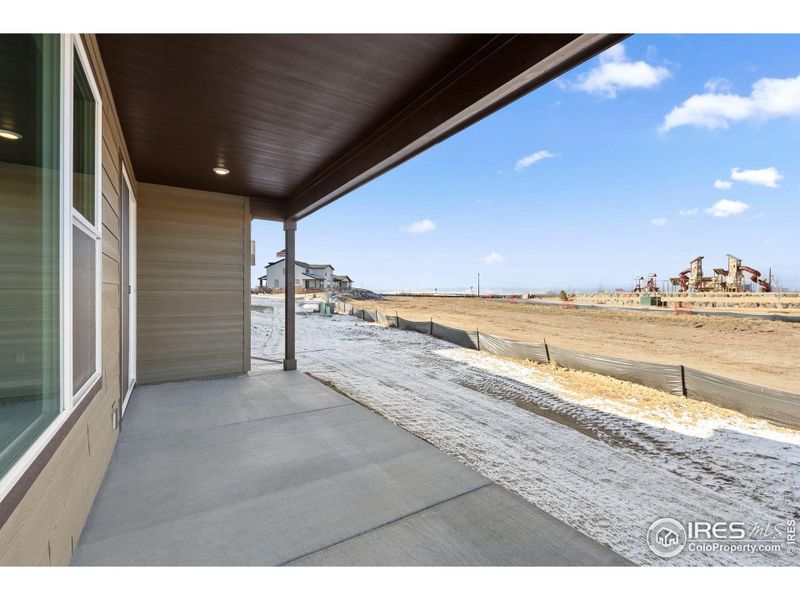 Exterior details and patio area of a home in Cordovan, Longmont (Image 4).