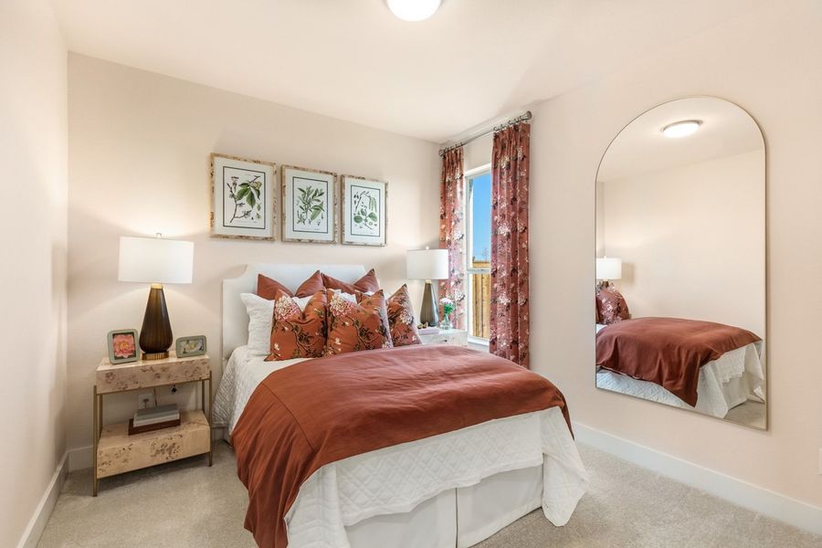 Representative Secondary Bedroom - some options shown