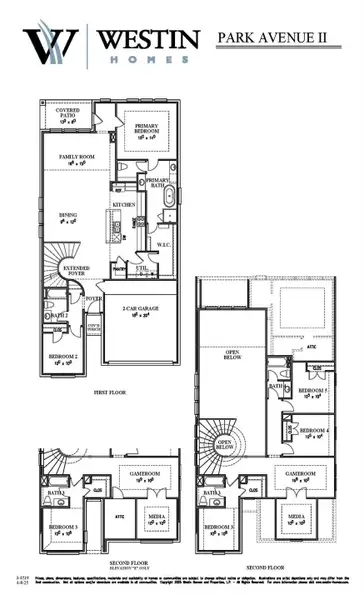 2D floor plan layout of this home in Sienna - 45', Missouri City, TX (Image 3).