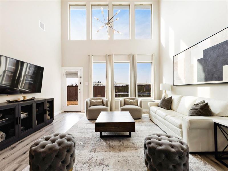 Furnished interior view inside a new home in , Forney (Image 8). Furnished interior view inside a new home in , Forney (Image 8).