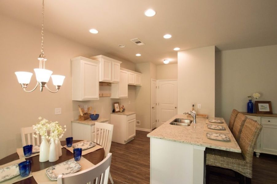 Representative furnished interior of a home built from the Poplar by Piedmont Residential in The Reserve at Willow Oaks, Canton (Image 6).