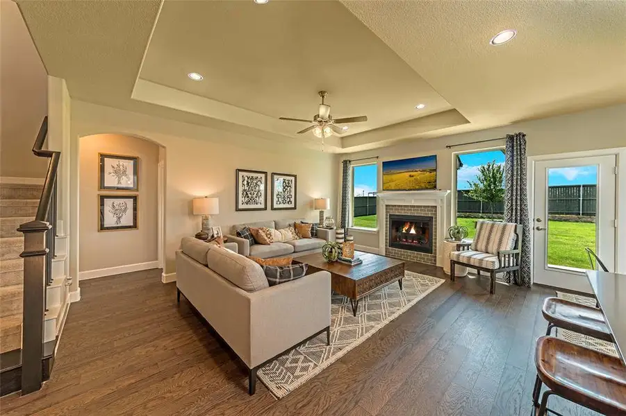 Beazer Homes Valencia on the Lake Avalon Floorplan. This is not a photo of the actual home, but is a photo of the Avalon floorplan.