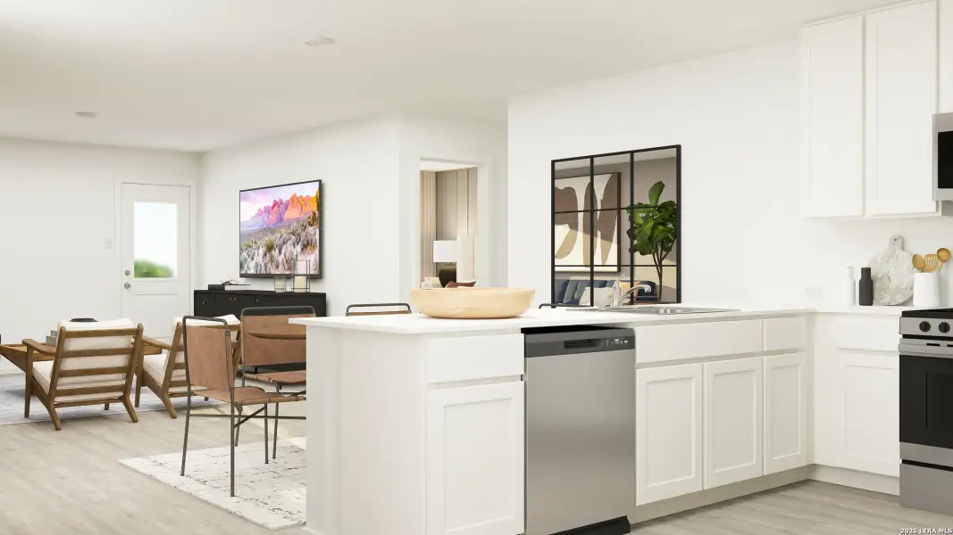 Furnished interior view inside a new home in Windridge, Kerrville (Image 4).