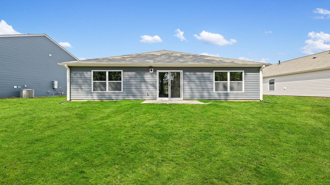 Exterior details and patio area of a home in Bentley Park, Greenwood (Image 2).