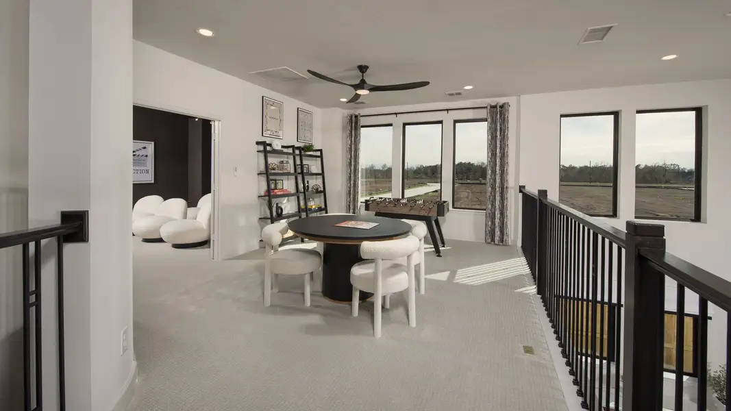 Representative furnished interior of a home built from the 3484M by Perry Homes in Hidden Canyon 55', San Antonio (Image 12).