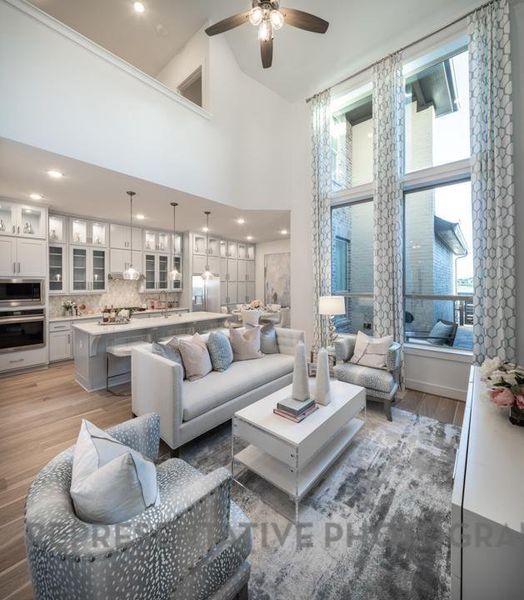 Furnished interior view inside a new home in Bridgeland Central: The Villas, Cypress (Image 7). Furnished interior view inside a new home in Bridgeland Central: The Villas, Cypress (Image 7).