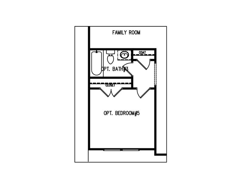 2D floor plan layout for the The Baxley by My Home Communities in Red Bird Manor, Jefferson, GA (Image 5).