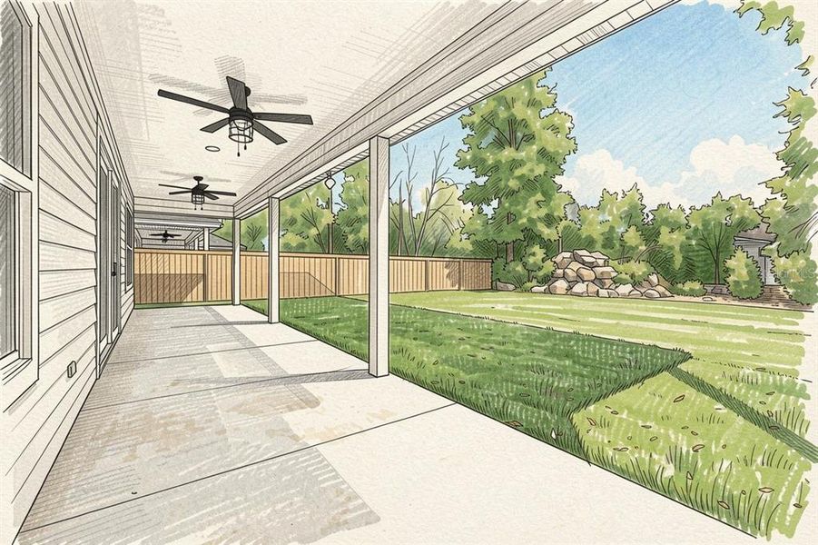Exterior details and patio area of a home in , Newberry (Image 2). Exterior details and patio area of a home in , Newberry (Image 2).