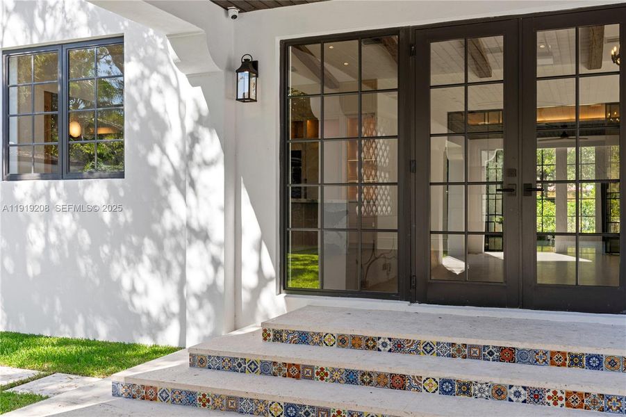 Exterior details and patio area of a home in , Coral Gables (Image 22). Exterior details and patio area of a home in , Coral Gables (Image 22).