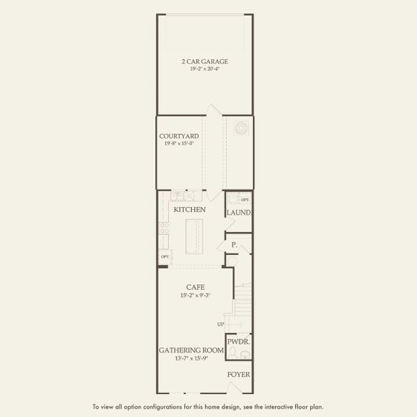 2D floor plan layout for the Foxtail - Interior Unit by Pulte Homes in Lakehaven Estates, Clermont, FL (Image 5). 2D floor plan layout for the Foxtail - Interior Unit by Pulte Homes in Lakehaven Estates, Clermont, FL (Image 5).