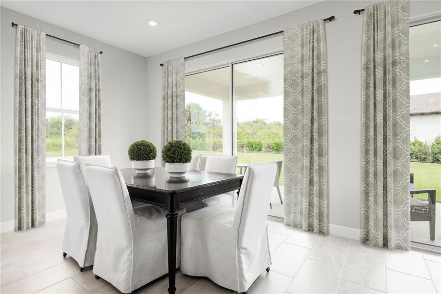 Furnished interior view inside a new home in The Palms at Venetian Bay, New Smyrna Beach (Image 8).