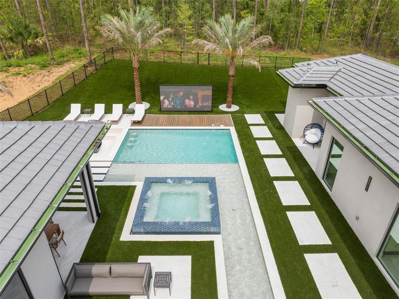 Front exterior of a new home in , Montverde, FL, highlighting curb appeal (Image 33).