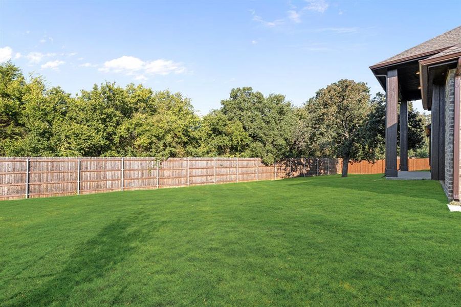 Exterior details and patio area of a home in Triple Diamond Ranch, Mansfield (Image 4). Exterior details and patio area of a home in Triple Diamond Ranch, Mansfield (Image 4).