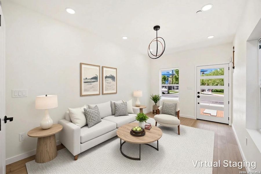 Furnished interior view inside a new home in , San Antonio (Image 11).